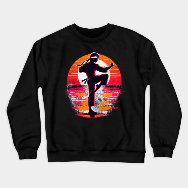 Karate training KID Crewneck Sweatshirt by gastaocared